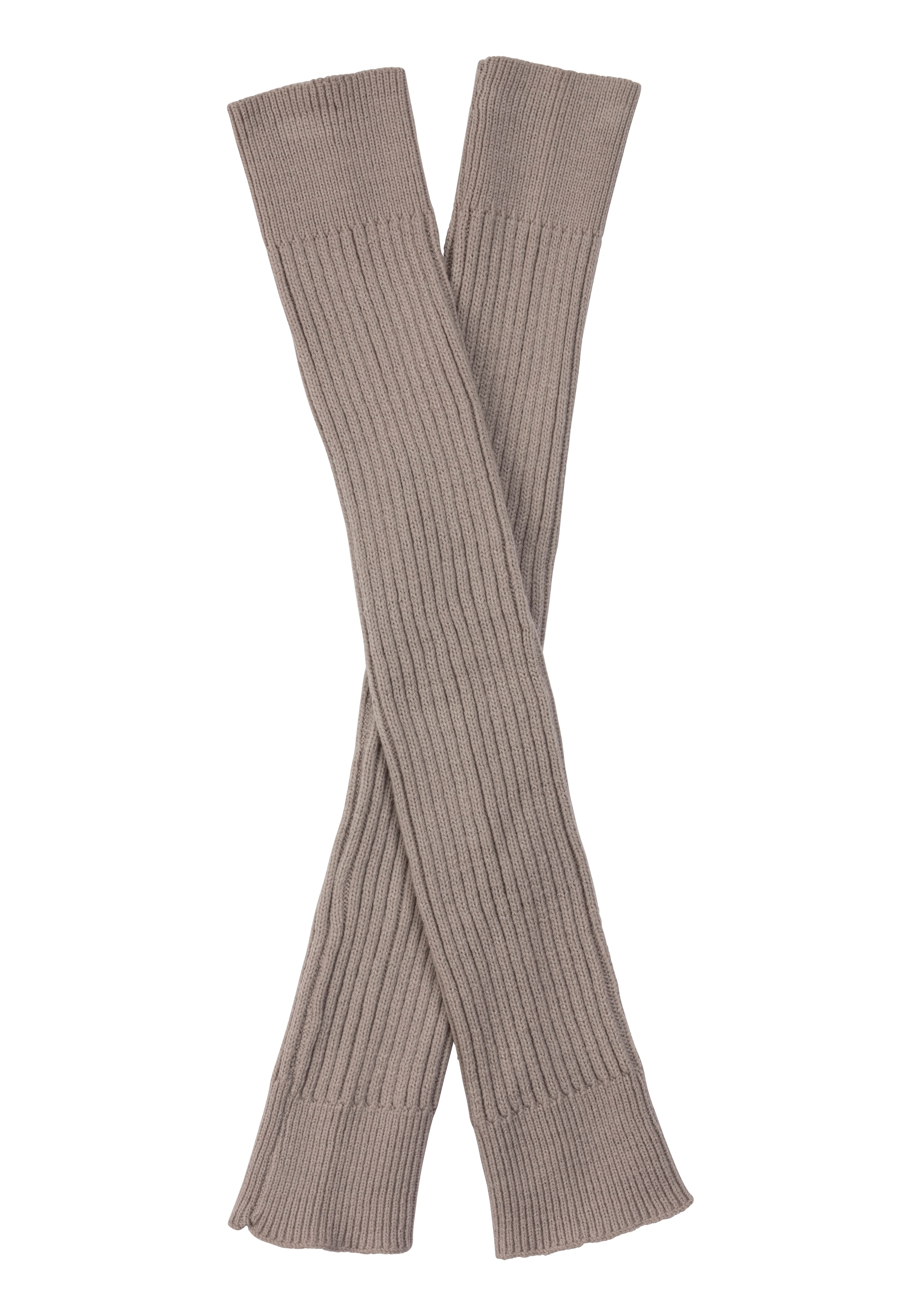LAVANA Over the Knee Socks in Beige: front
