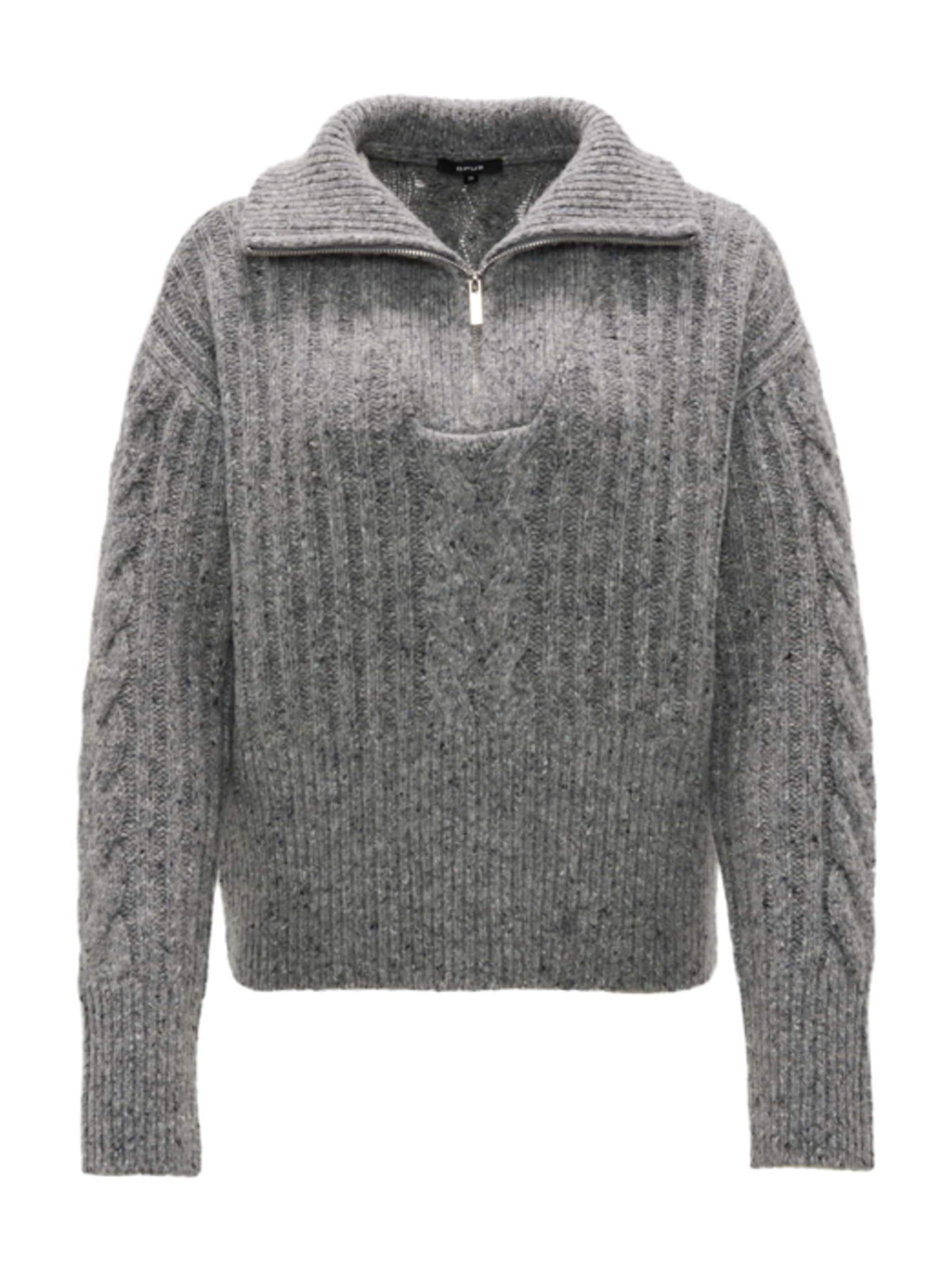 OPUS Sweater 'Popfy' in Grey: front