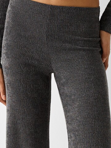 Bershka Flared Pants in Grey