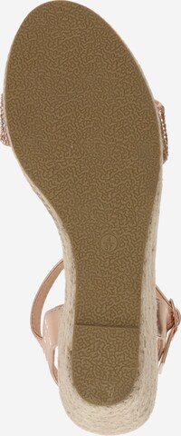Sandale cu baretă 'Rubix' de la Dorothy Perkins pe auriu