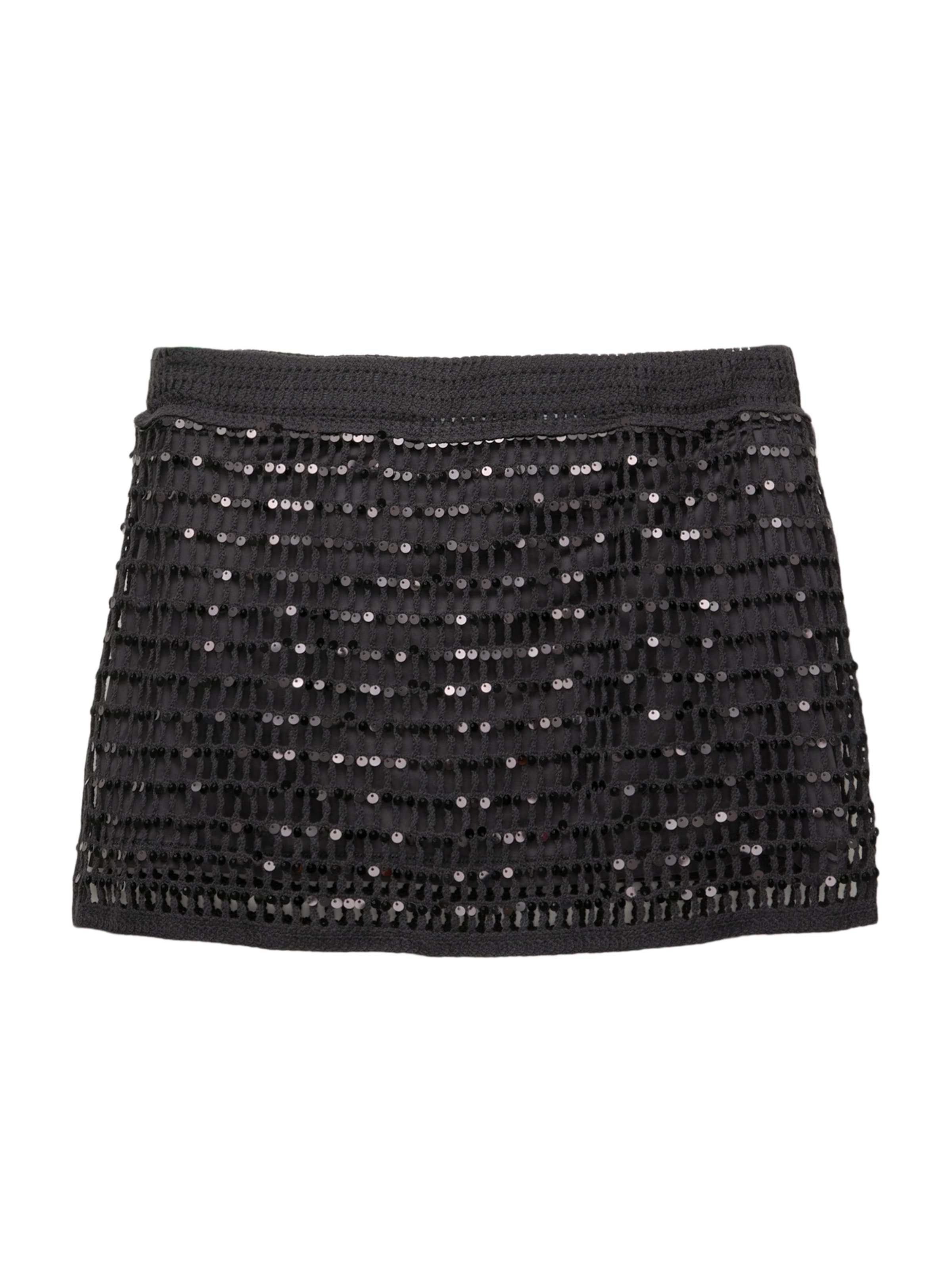 Fustă de la Pull&Bear pe negru: față