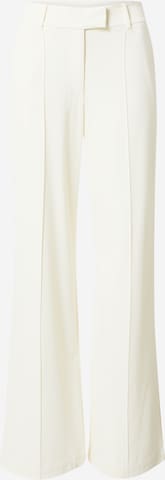 Wide Leg Pantalon à plis ESPRIT en blanc : devant