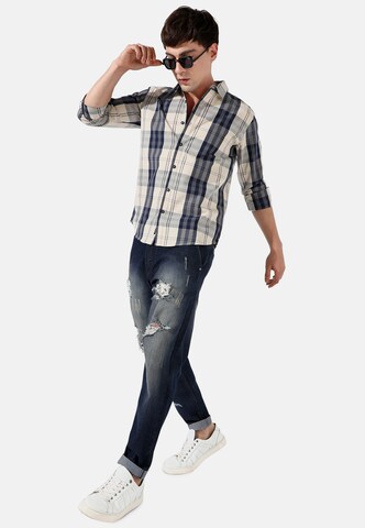 Campus Sutra - Ajuste regular Camisa 'Zachary' en azul