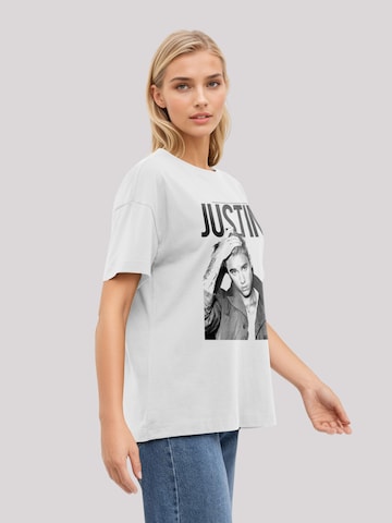 T-shirt 'Justin Bieber' F4NT4STIC en blanc