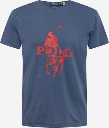 T-Shirt Polo Ralph Lauren en bleu : devant