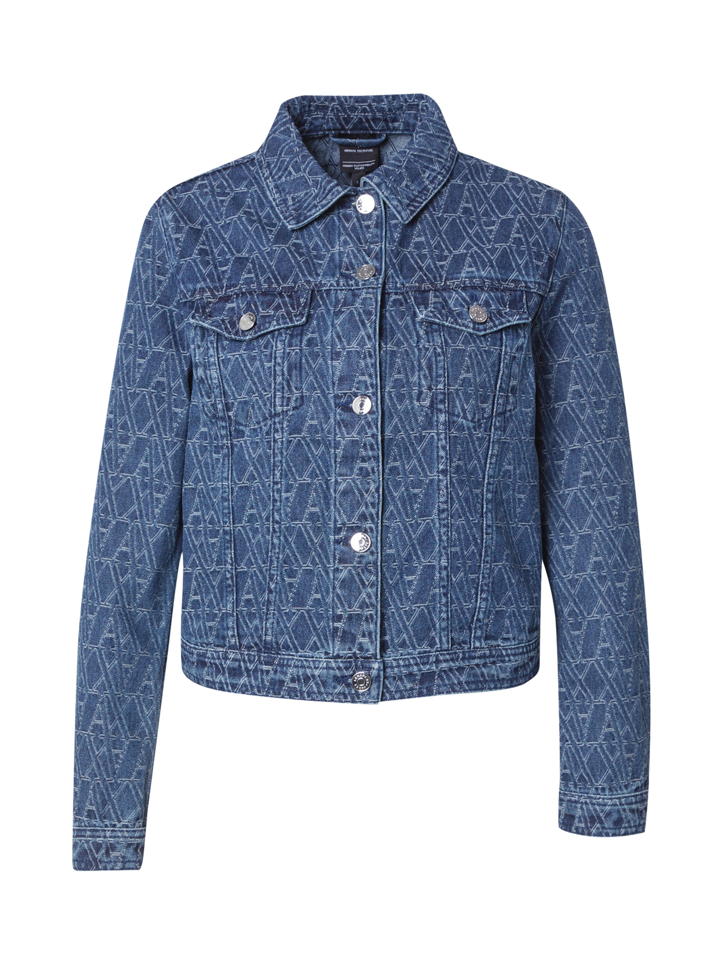 ARMANI EXCHANGE Jacke in blue denim / hellblau, Produktansicht