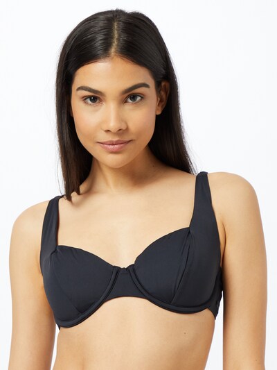 Sutien costum de baie ROXY pe negru, Vizualizare model