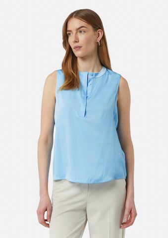 COMMA - Blusa en azul: frente