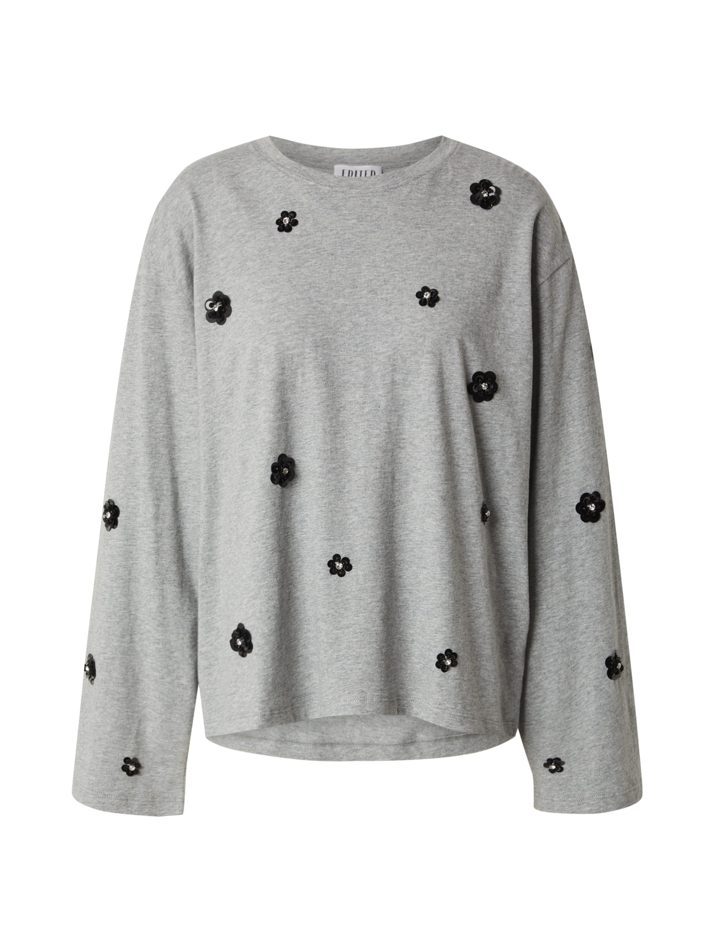 EDITED Тениска 'Rosiel' в сиво: отпред