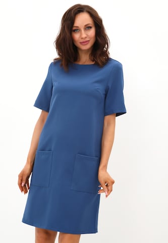 Awesome Apparel Cocktail Dress in Blue: front