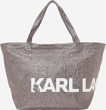 Karl Lagerfeld Ostoskassi 'ESSENTIAL' värissä harmaa: etupuoli