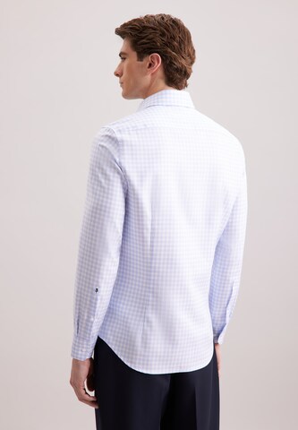 SEIDENSTICKER Slim fit Zakelijk overhemd 'Schwarze Rose' in Blauw