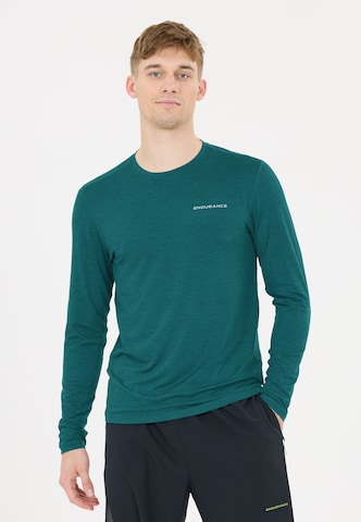 ENDURANCE Shirt 'Abdon' in Groen: voorkant
