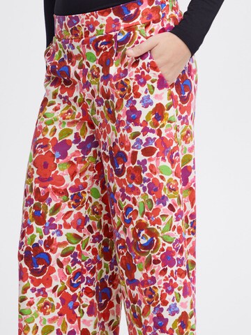 ICHI Wide leg Broek 'Kate' in Gemengde kleuren