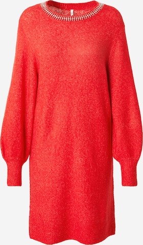 ONLY Sukienka z dzianiny 'ONLElsa' w kolorze czerwony: przód