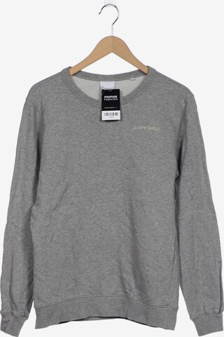 KnowledgeCotton Apparel Sweatshirt & Zip-Up Hoodie in L in Grey: front
