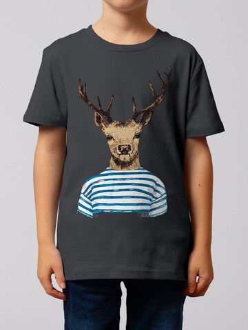 watabout.kids Shirt 'Hirsch' in Grey: front