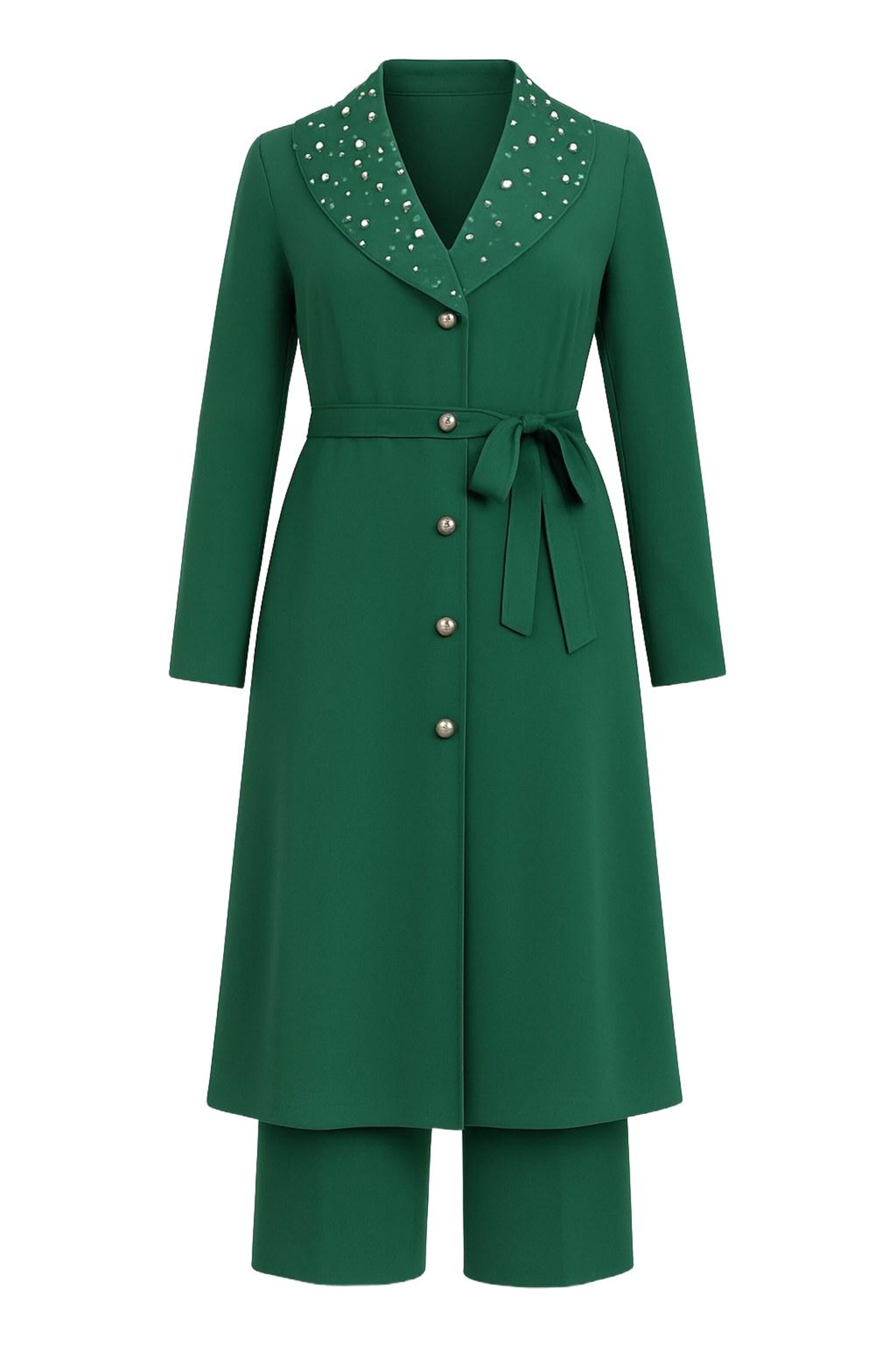 MODAMIHRAM Broekpak in Groen: voorkant