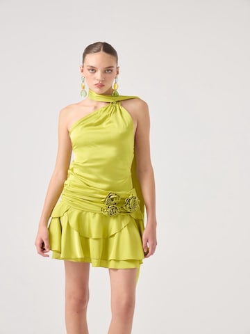 Robe de cocktail HOLLY LOLLY en vert