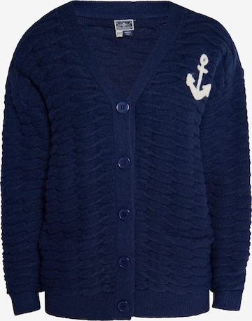 DreiMaster Maritim Gebreid vest in Blauw: voorkant