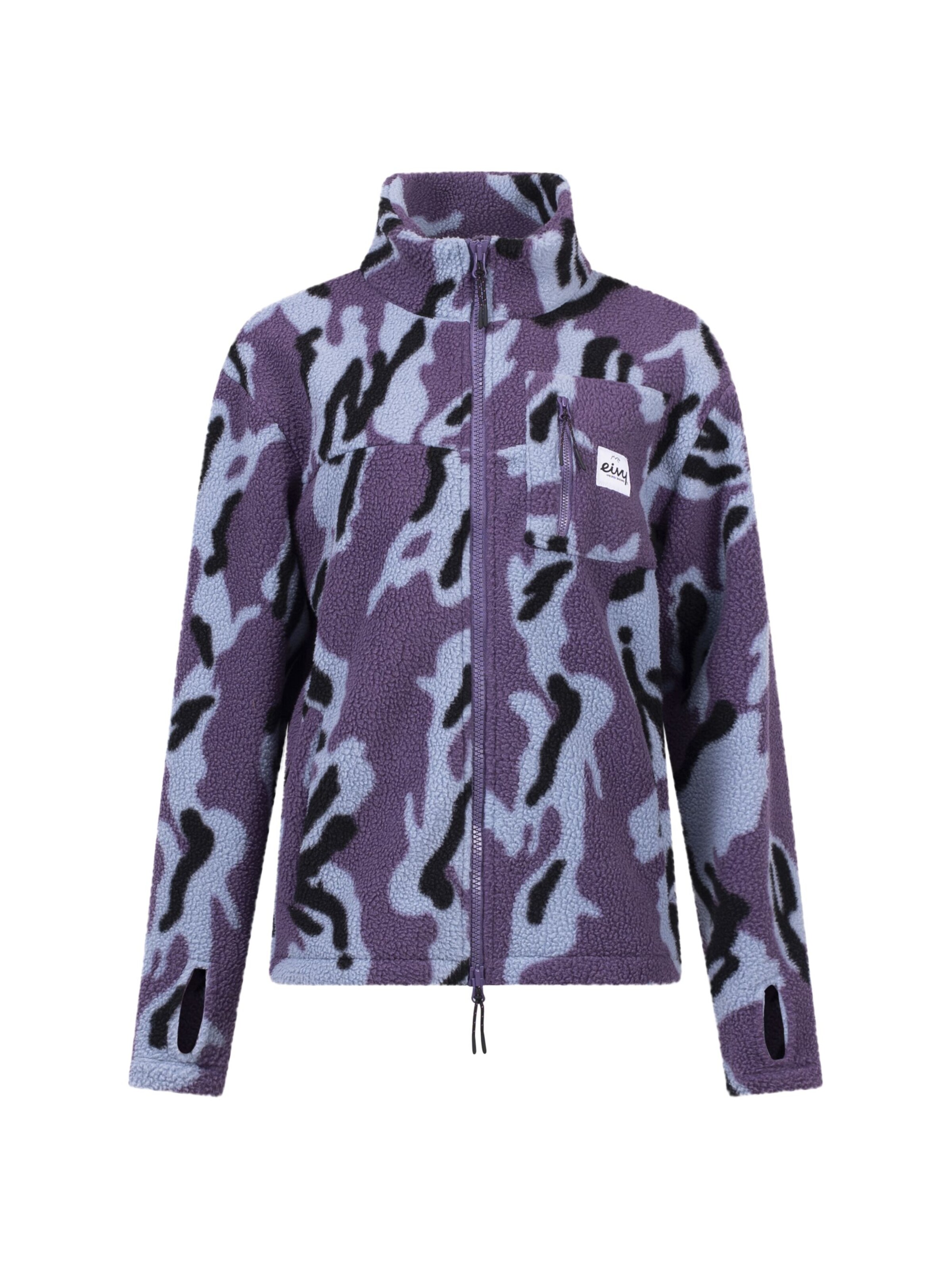 Eivy Athletic fleece jacket in Purple: front