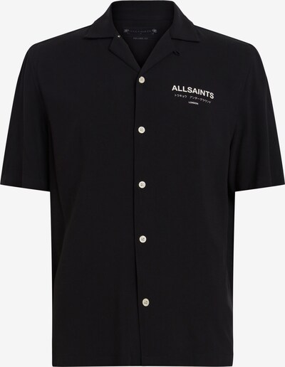 AllSaints Button Up Shirt 'UNDERGROUND' in Black / White, Item view