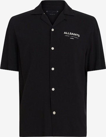 AllSaints Regular fit Button Up Shirt 'UNDERGROUND' in Black: front