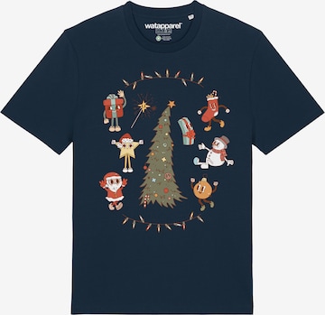 Watapparel T-Shirt 'Christmas 2024'(GOST) in Blau: Vorderseite