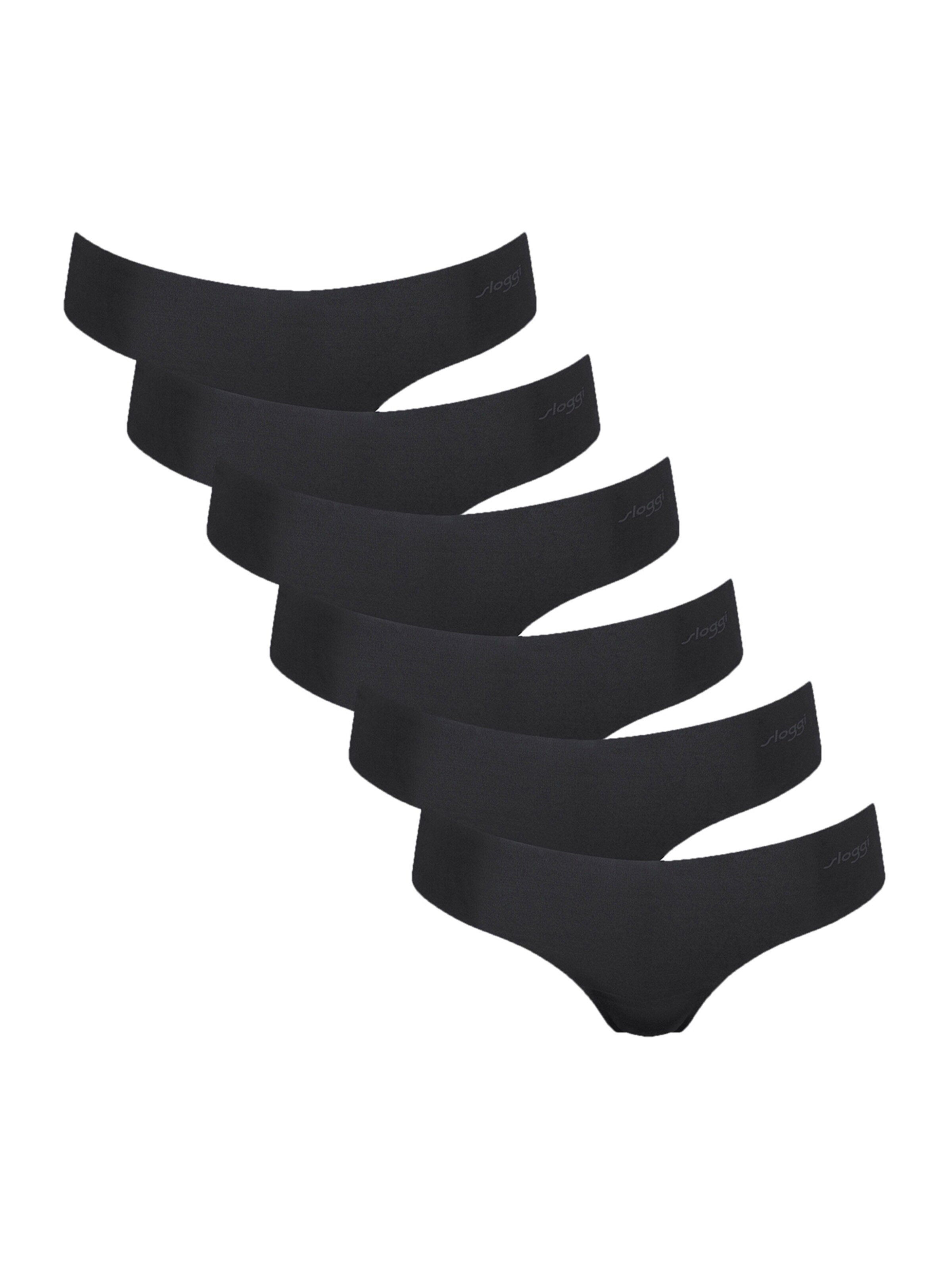 SLOGGI - Tanga ' ZERO Microfibre 2.0 Hipstring ' en negro: frente