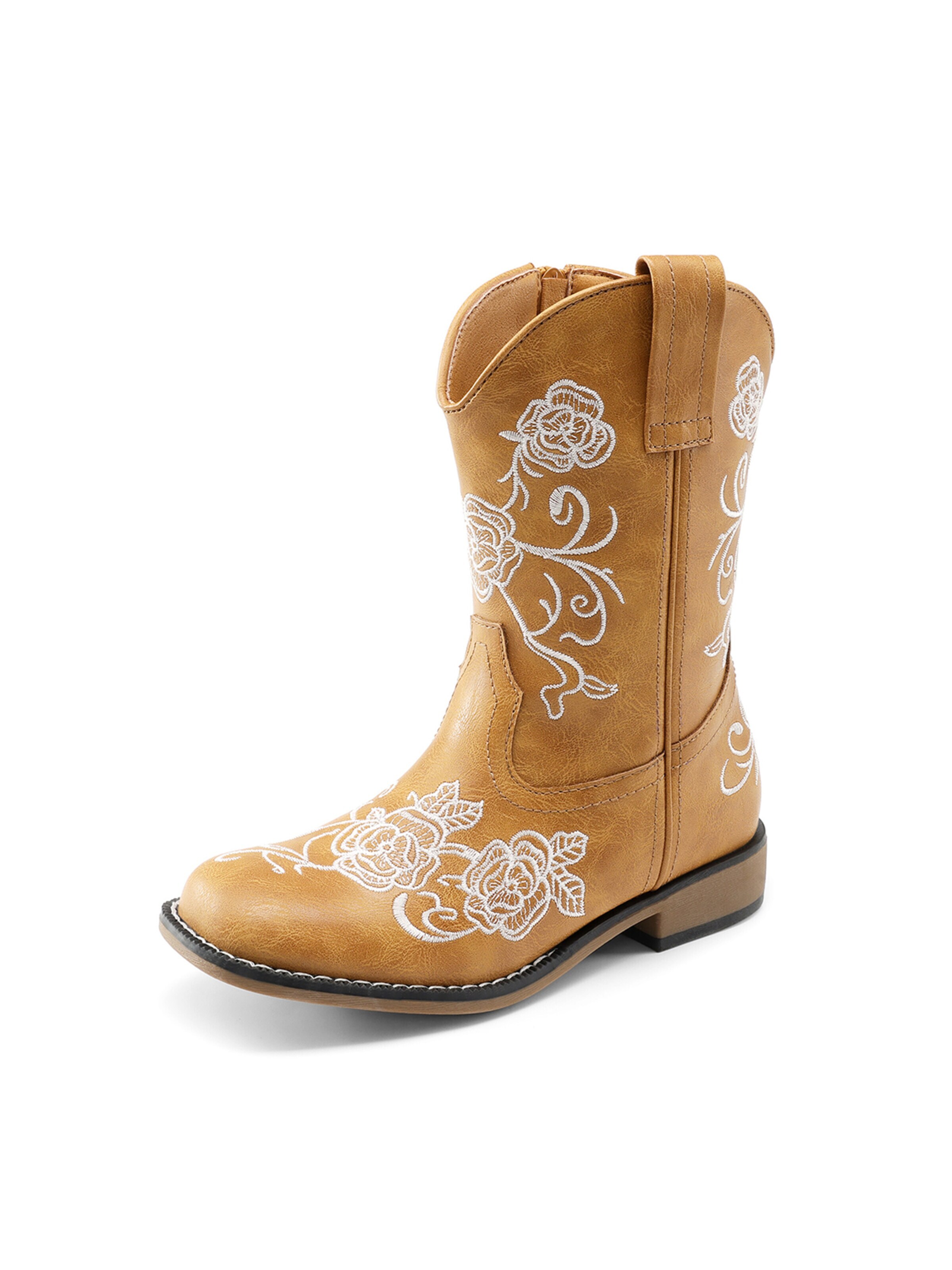Dream Pairs Laarzen in Beige: voorkant