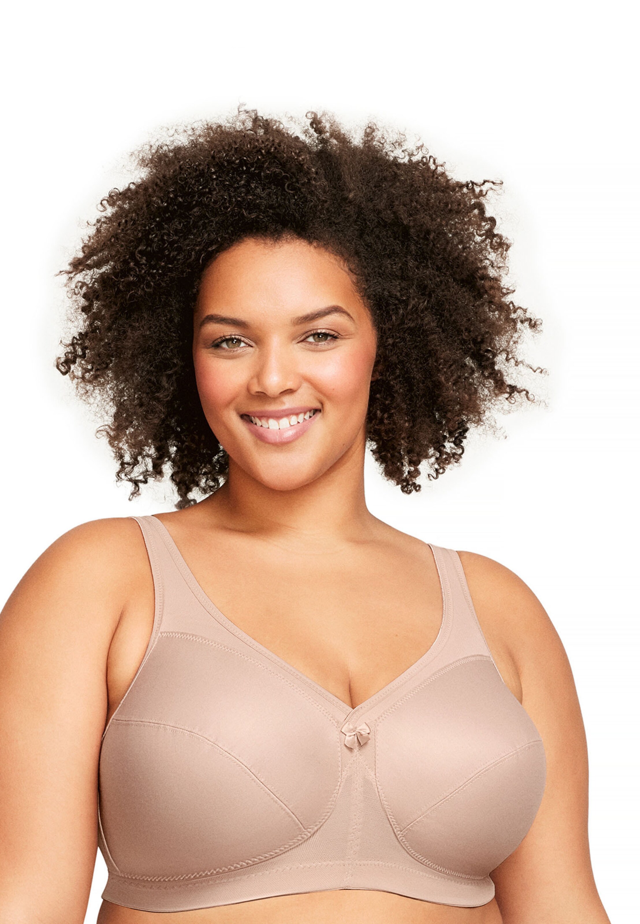 GLAMORISE Minimiser Bra 'MagicLift-Aktiv' in Beige: front
