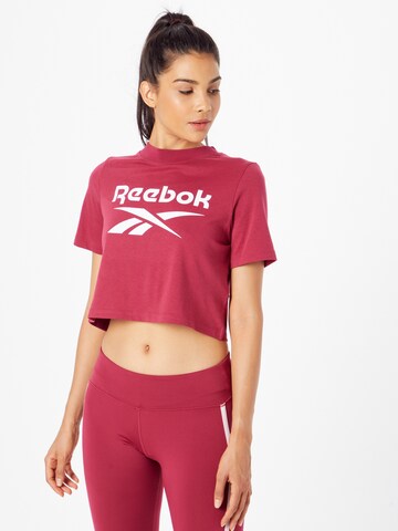 Reebok Koszulka w kolorze czerwony: przód