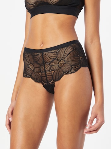 ETAM Boyshorts in Black: front