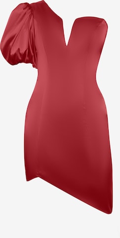 Chi Chi London Cocktail Dress in Red: front