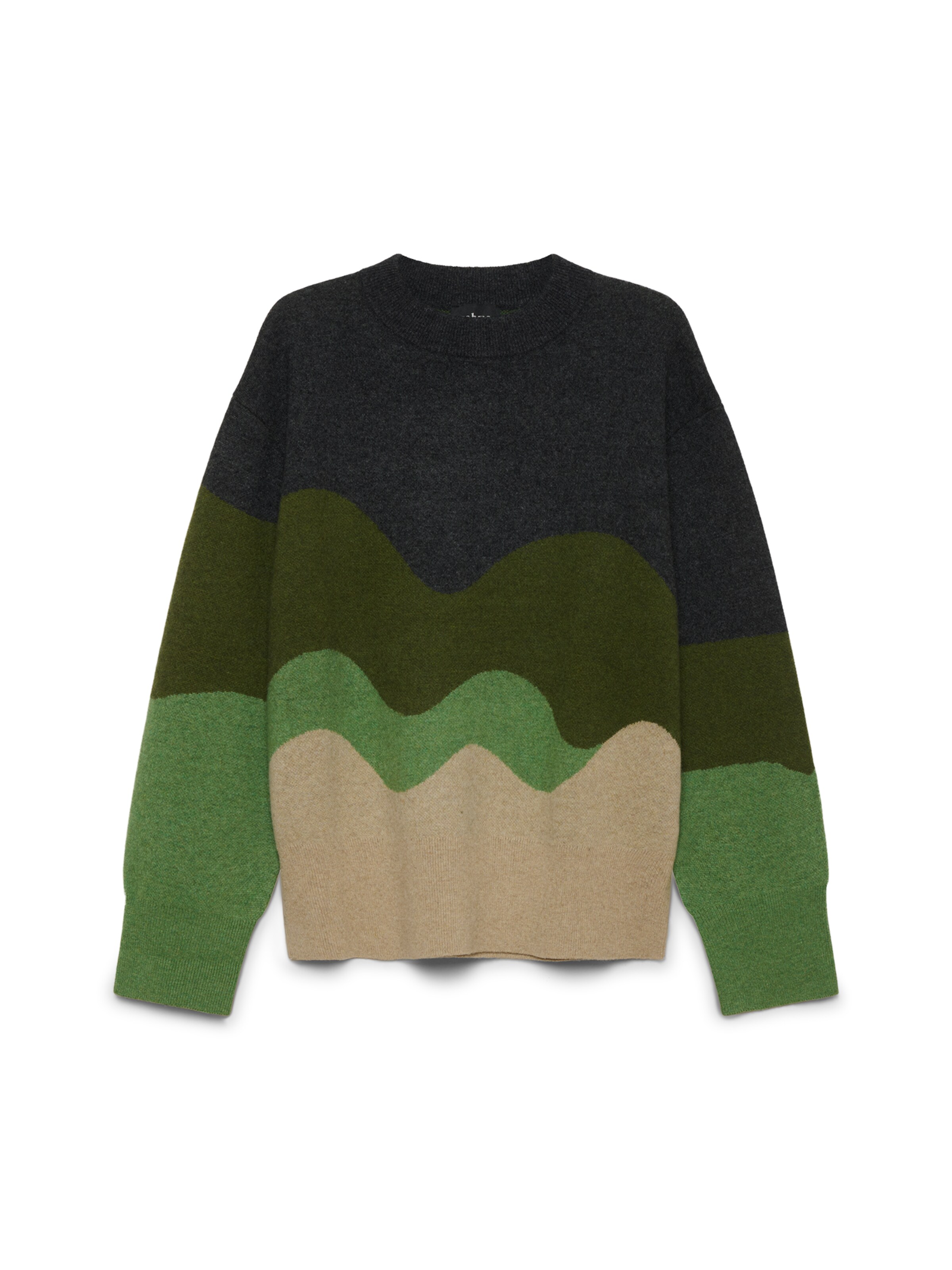 Yahmo Oversized trui 'Lani' in Groen: voorkant