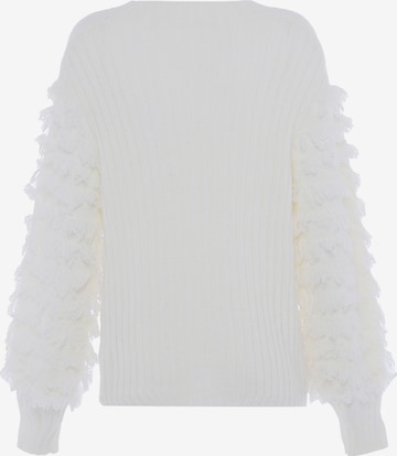 Pull-over faina en blanc