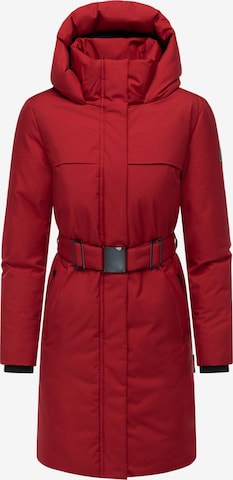 NAVAHOO Mantel 'Gipfelspass XIV' in Rot: Vorderseite