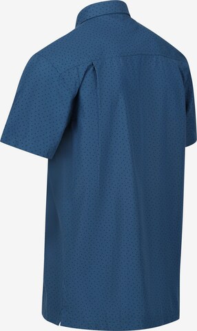REGATTA Regular fit Athletic Button Up Shirt 'Mindano VII' in Blue