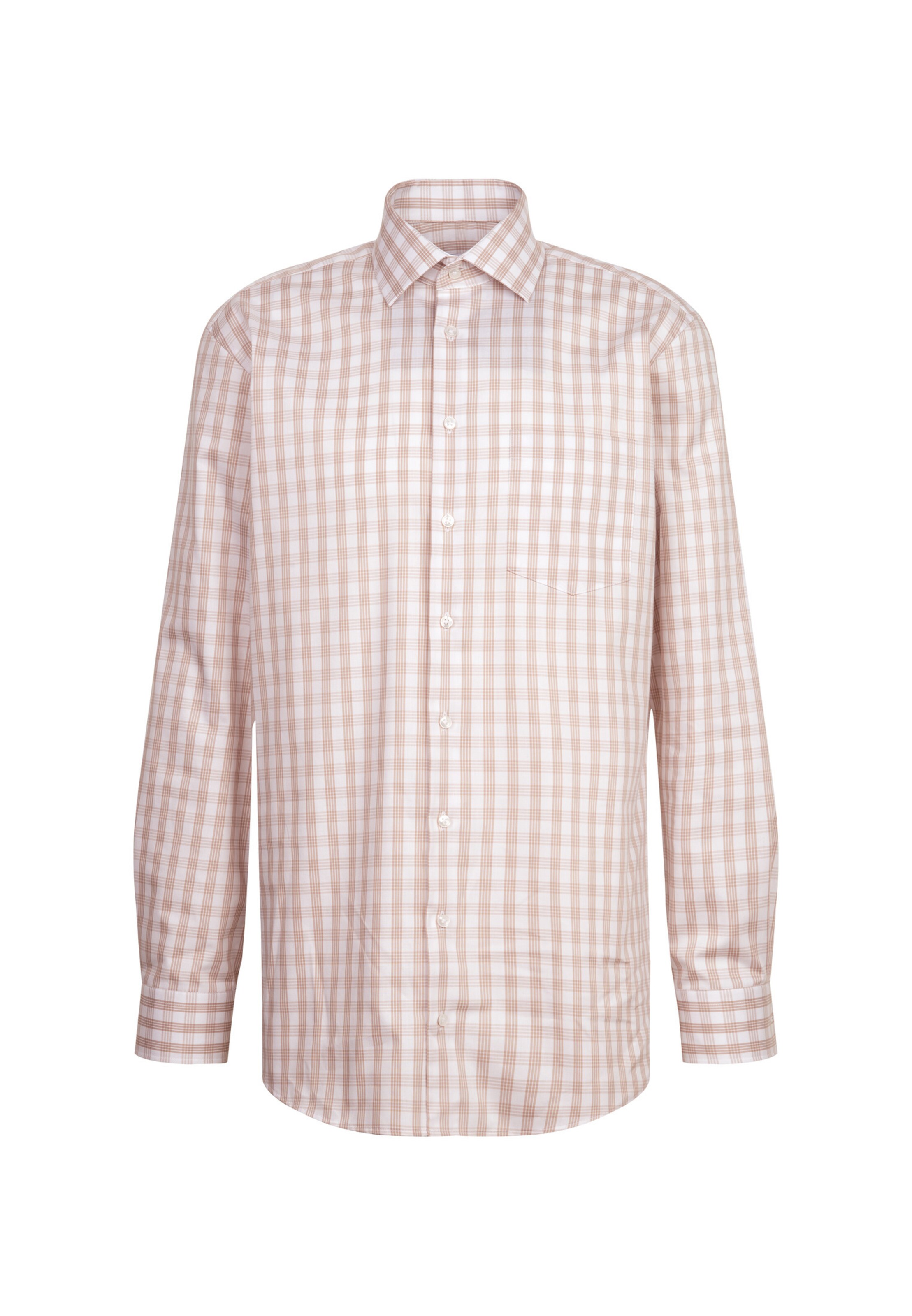 SEIDENSTICKER Regular fit Zakelijk overhemd in Oranje: voorkant