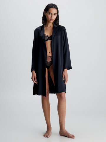 Peignoir long Calvin Klein Underwear en noir : devant