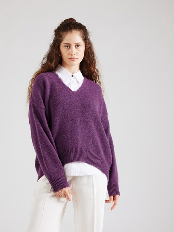 BOSS Sweater 'Fondy' in Purple: front