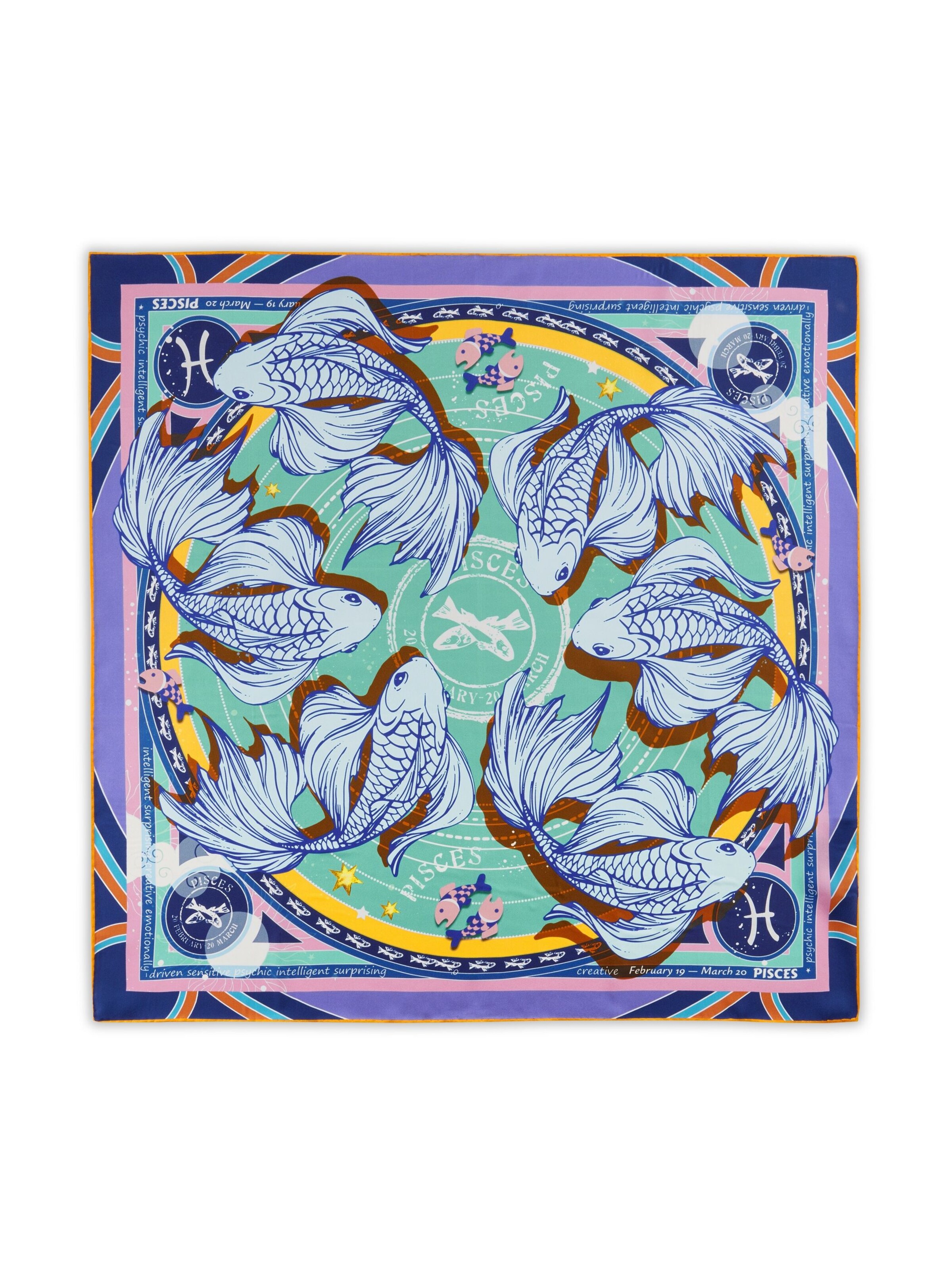 CODELLO Wrap 'Sternzeichen Fische' in Green