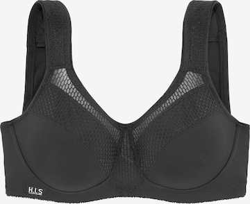 H.I.S Bralette Bra in Black: front