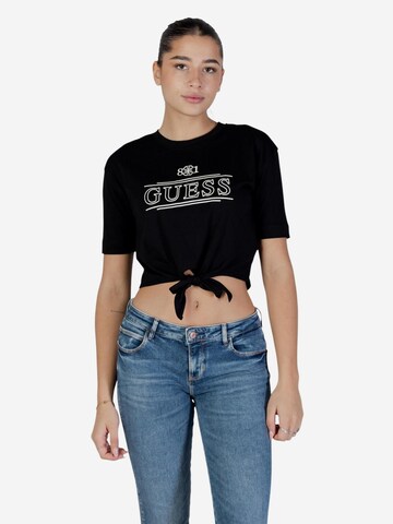 Top 'MARTINA CN SS T-SHIRT V6RI14 I3Z14' di GUESS in nero: frontale