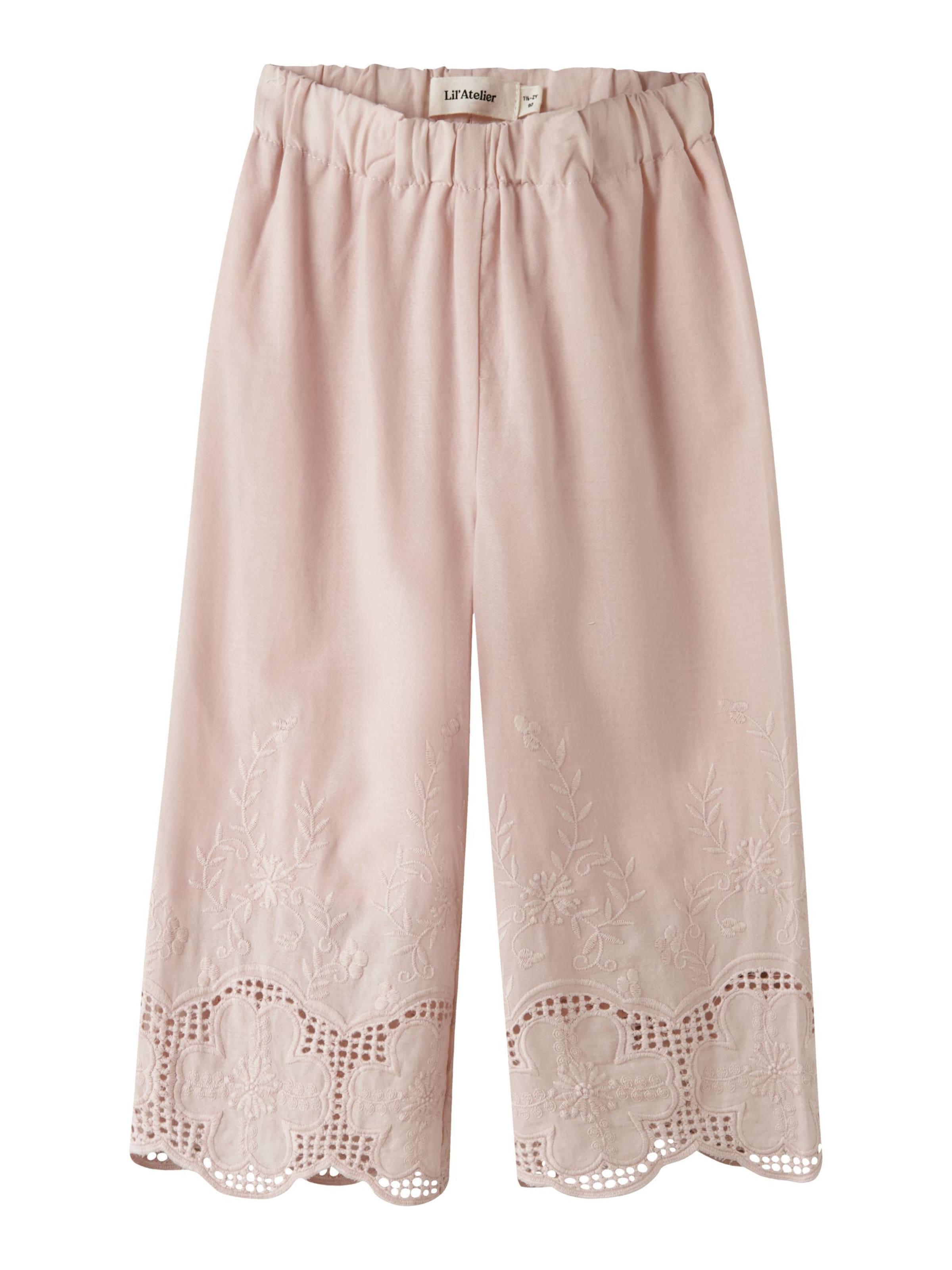 Wide Leg Pantalon Lil'Atelier en rose : devant