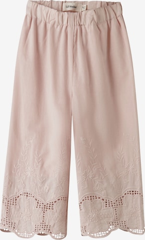 Lil'Atelier Wide leg Broek in Roze: voorkant