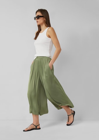 Wide Leg Pantalon s.Oliver en vert