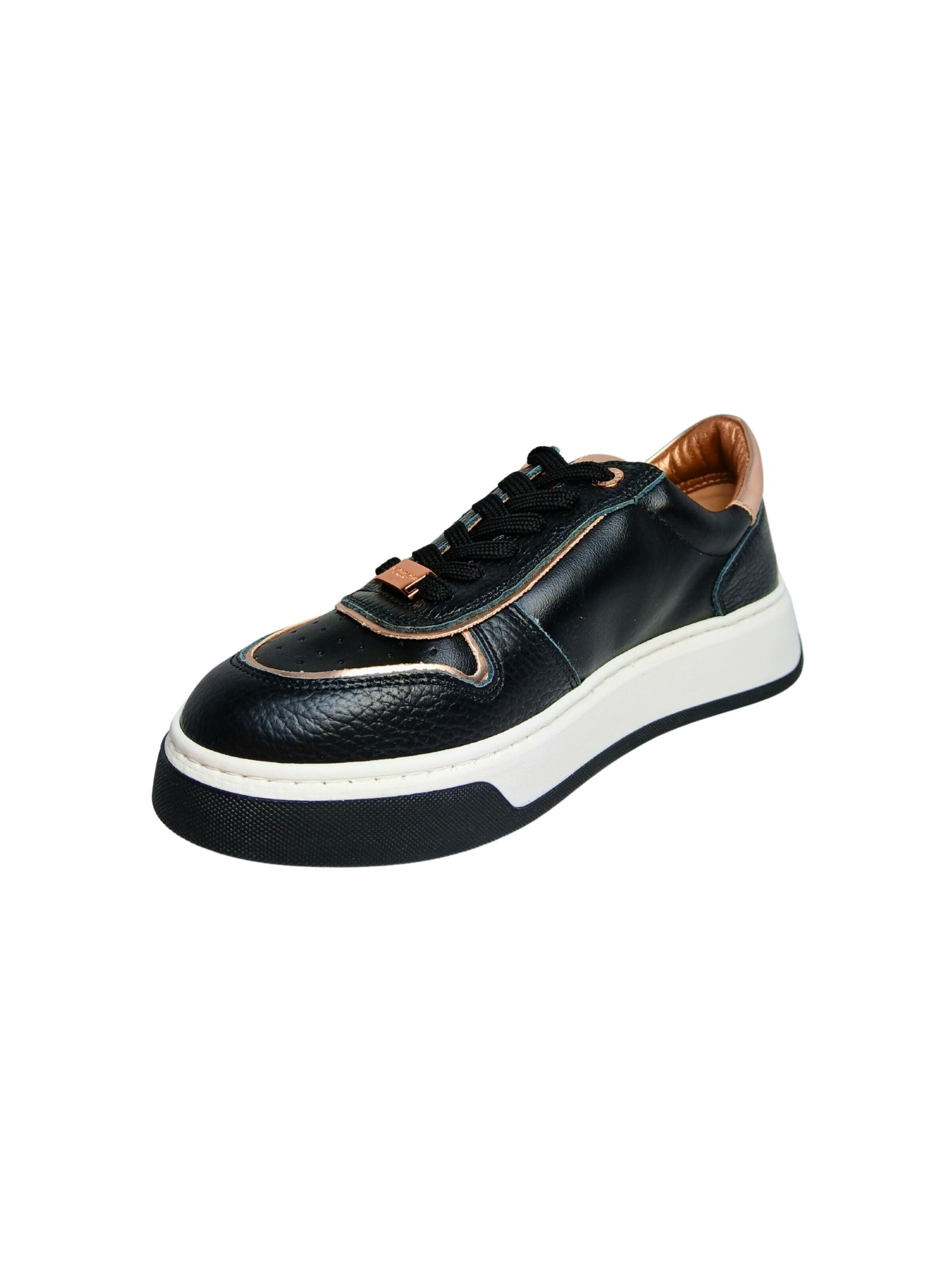 Sneaker bassa di Alexander Smith in nero: frontale