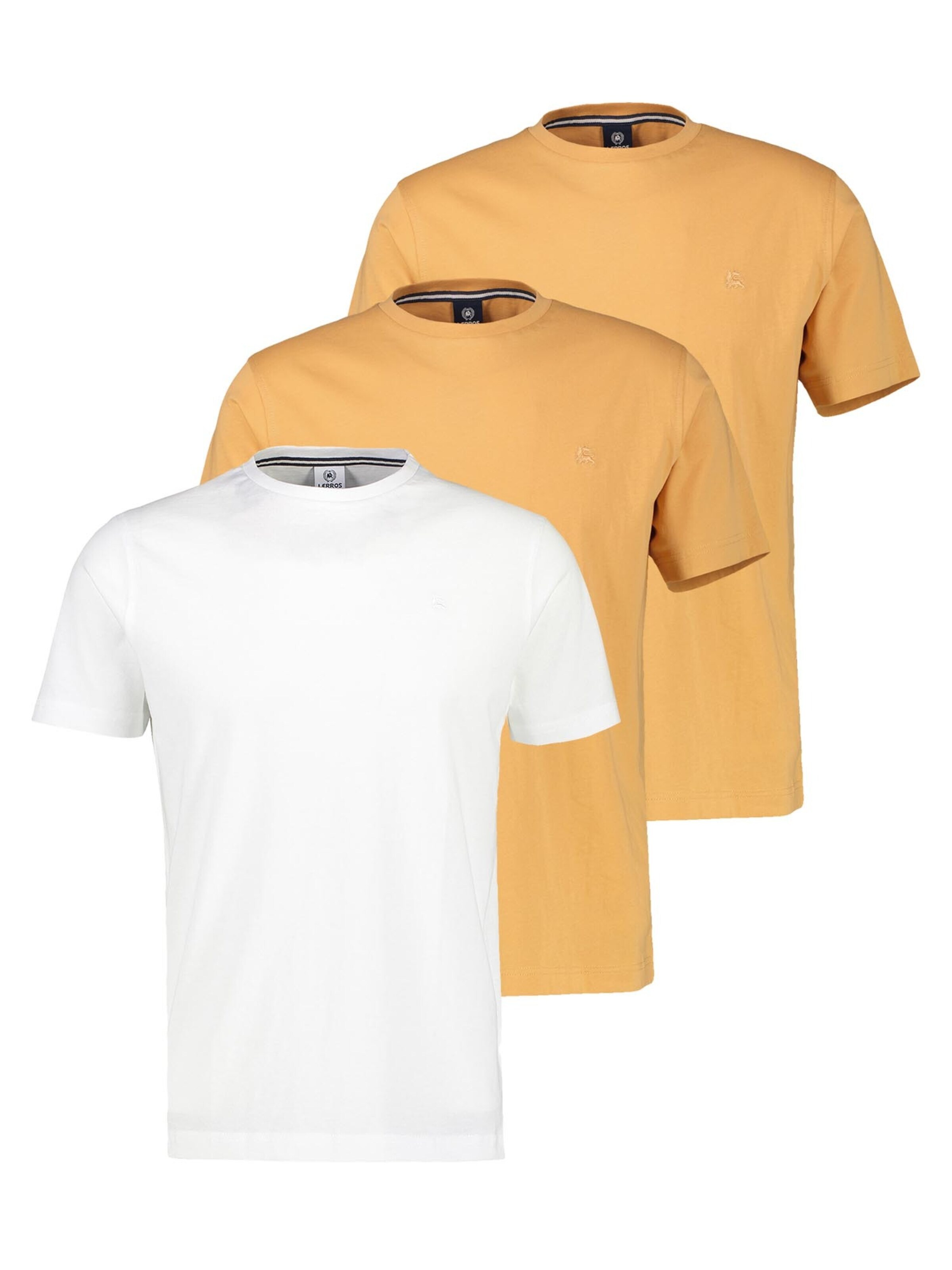 LERROS Shirt 'Basic'‌ in Gelb: Vorderseite