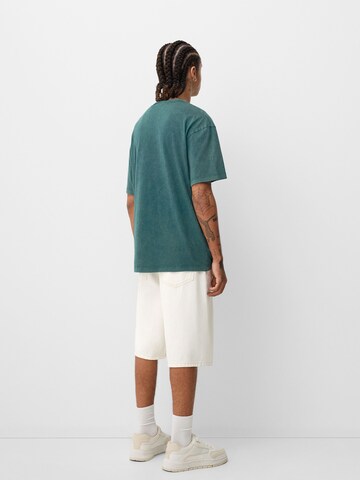 Bershka Тениска в зелено